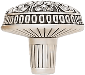 Hampton Knob, Decorated With Swarovski® Clear Crystal, Burnished Silver Finish 7722/16