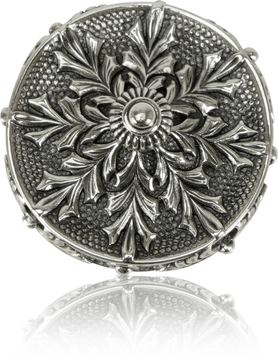 Nantucket Knob Burnish Silver Finish 8034/6