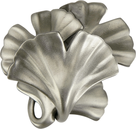Edgar Berebi Arts & Craft Ginkgo Knob In Antique Nickel Plate 8185ANX