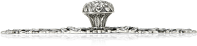 Trescott, Knob With Back Plate, Clear Crystal Burnish Silver Finish 8252/16
