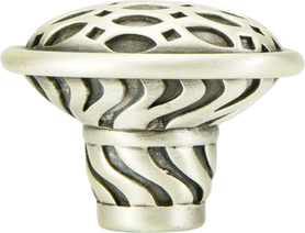 Milan Oval Knob, Matte Silver 8371MS