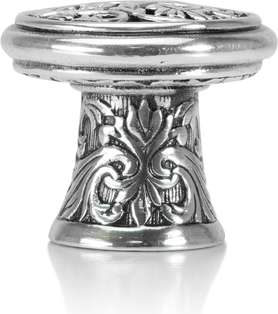 Glendale Court Knob Burnish Silver Finish 8420/6