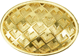 Thames Oval Knob, Decorated With Swarovski® Lt. Colorado Topaz Crystal, Satin Gold 8456SG