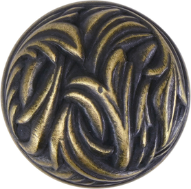 Edgar Berebi Louis Xv Mini Knob In Artisan Brass Plate 8469AB