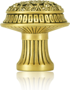 Hampton Knob, Lt. Colorado, Lt. Smoke & Smoke Topaz Museum Gold Finish 8529/9