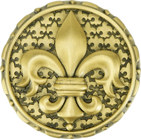 Fleur De Lis Knob, Florentine Gold 8537FG