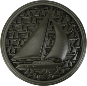 Yacht Club Sailboat Knob, French Bronze 8539FB