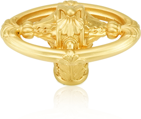 Nantucket Oval Cut Out Knob Satin Gold Finish 8568SG