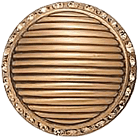 Cambridge Round Knob, Lt. Smoke Topaz Crystal Museum Gold Finish 8628/9