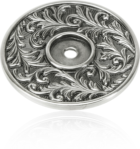 Glendale Back Plate Burnish Silver Finish 8643/6