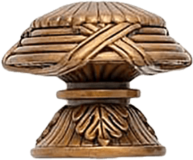 Hyde Park Knob, Museum Gold Finish 8653-1