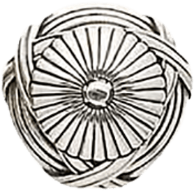 Edgar Berebi Hyde Park Knob In Burnished Silver Plate 8655-6