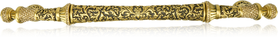 12'' cc Glendale Court Appliance Pull, Lt. Colorado Crystal, Florentine Gold Finish 9154FG