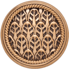 Edgar Berebi Carlisle Knob In Museum Gold Plate 9690-1