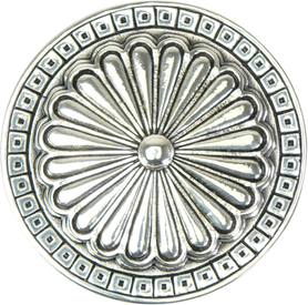 Edgar Berebi Lakewood Knob In Burnished Silver Plate 9887-6