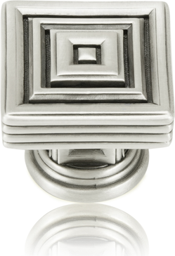 Innsbruck Square Knob Matte Silver Finish 9905MS