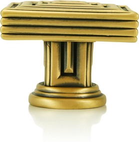 Innsbruck Square Knob Museum Gold Finish 9929/1