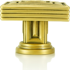 Innsbruck Square Knob Burnish Brass Finish 9929BB
