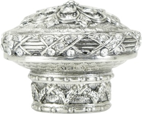 Newport Knob, Decorated With Swarovski® Crystals, Burnished Silver X7346/16