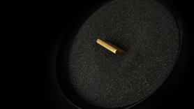 Bijou Cinch Finger Pull 1-1/2'' cc 2-1/2'' x 2-1/4'' Brushed Golden Brass Finish B075003-BGB