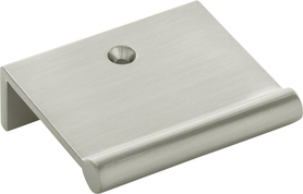 Bijou Cinch Finger Pull 1-1/2'' cc 2-1/2'' x 2-1/4'' Satin Nickel Finish B075003-SN