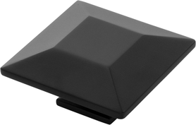 Bijou Polly Knob 2-3/4'' Square Matte Black Finish B076558-MB