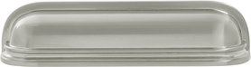 Berkshire Cup Pull 3'' & 3-3/4'' cc Satin Nickel Finish B079919-SN
