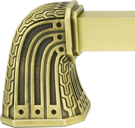 Urban Metro Saville 10'' cc Appliance Pull, Burnish Brass Plate 101810/BB