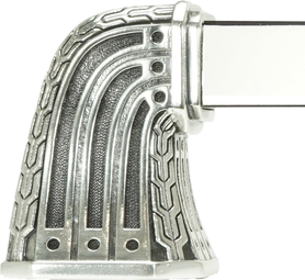 Urban Metro Saville 10'' cc Appliance Pull, Burnish Silver Plate 101810/BS