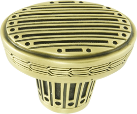 Urban Metro Saville Knob, Burnish Brass Plate 101931/BB