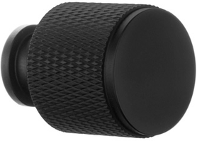 Beslagsboden Knob - black/knurled BB451