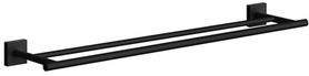 House Double towel bar matte black RB3364