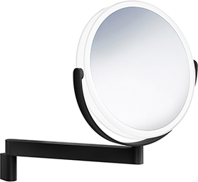 BB Bath Wall-mounted LED Rechargeable 2-sided Shaving/make-up mirror - Matte Black FB446