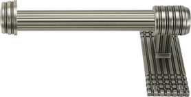 Wilton Tissue Bar Left, Reeded Handle, Antique Nickel Finish 2115R/AN