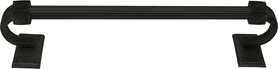 Sutton 18'' Towel Bar, Reeded Handle, Matte Black Finish 2200R/18/4