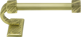 Sutton Tissue Bar Right, Reeded Handle, Burnished Brass Finish 2201R/BB