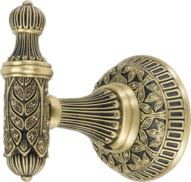 Hampton Crystalized Small Hook, Decorated With Light Colorado Topaz Swarovski Crystals, Florentine Gold Finish 2556FG