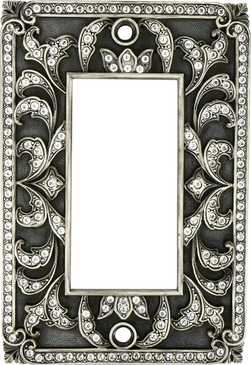 Switch Plates Single Gfi Switch Cover, Clear Crystal 9573MS