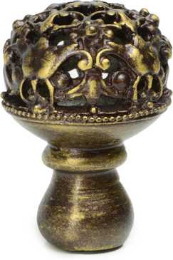 Juliane Grace medium knob full round in Antique Brass. 138-3