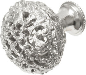 Juliane Grace large knob full round in Platinum. 140-24