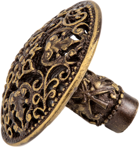 Juliane Grace large knob in Antique Brass. 142-3