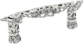 Juliane Grace 3'' cc pull with 12 Swarovski Clear & Aurore Boreale Crystals 147-24CAB