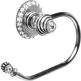 Cache Caché ll large swing tissue reeded ring left with 42 rivoli Swarovski Crystals 1852R-9