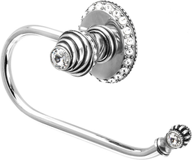 Cache Caché ll large swing tissue smooth ring right with 42 rivoli Swarovski Clear Crystals 1853-9C