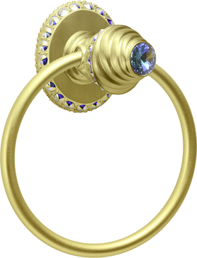 Caché ll full swing towel smooth ring right with Swarovski Aurore Boreale Crystals 1856-8AB