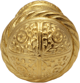 Millennium small knob with rope border 328-8