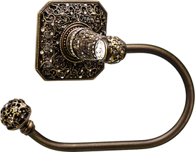 Juliane Grace swing tissue smooth ring left with 131 Swarovski Clear Crystals 4056-3C