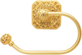 Juliane Grace swing tissue reeded ring left with 131 Swarovski Clear Crystals 4056R-8C