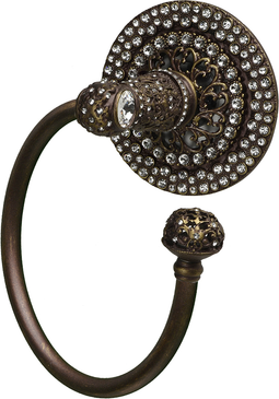 Juliane Grace II swing towel smooth ring right with 225 Swarovski Clear Crystals 4259-3C