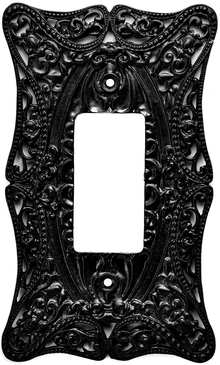 Acanthus Carpe Diem 5003-2 Jet single rocker/GFI switchplate 5003-2